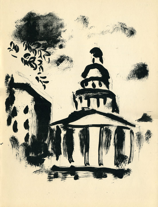 Marc Chagall - Pantheon, Lithographie